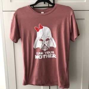 Star Wars I am your MOTHER T-Shirt  plum color Size Small